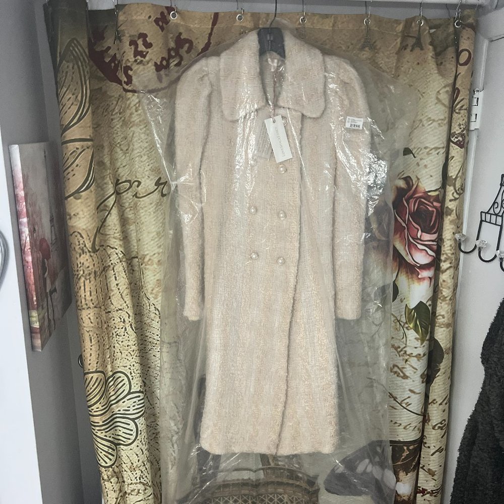 LOVESHACKFANCY Harvest White Coat Size 0